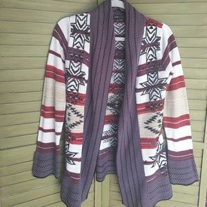 BCBG MAX AZRIA/ tribal knit sweater